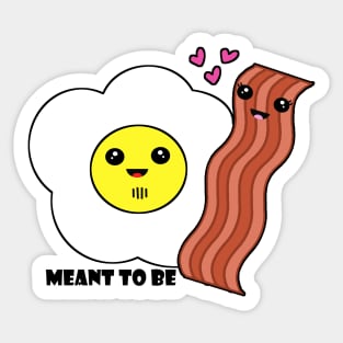 Bacon and Eggs in Love Sticker